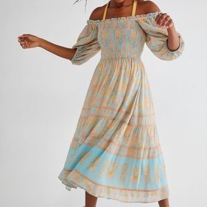 RESERVED Spell & the gypsy collective Juniper Shirred Dress EUC